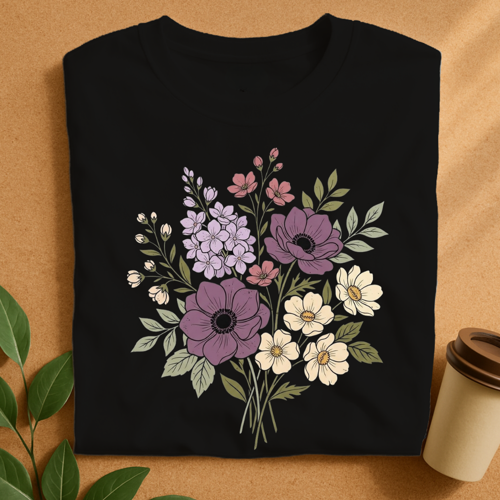 Vintage Wildflower Bouquet T-Shirt