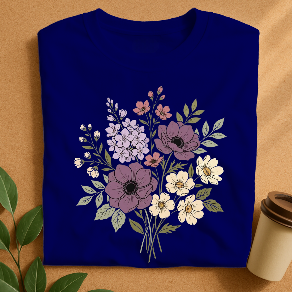 Vintage Wildflower Bouquet T-Shirt