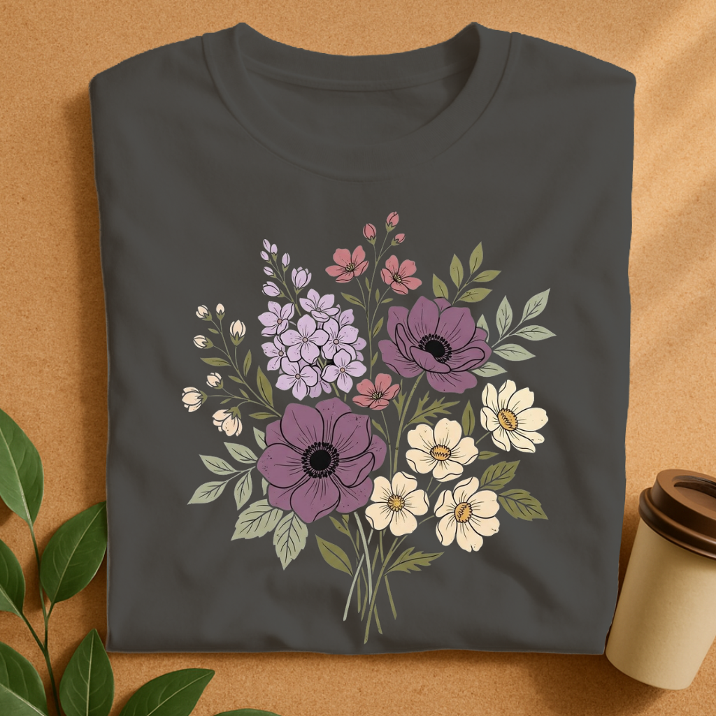 Vintage Wildflower Bouquet T-Shirt
