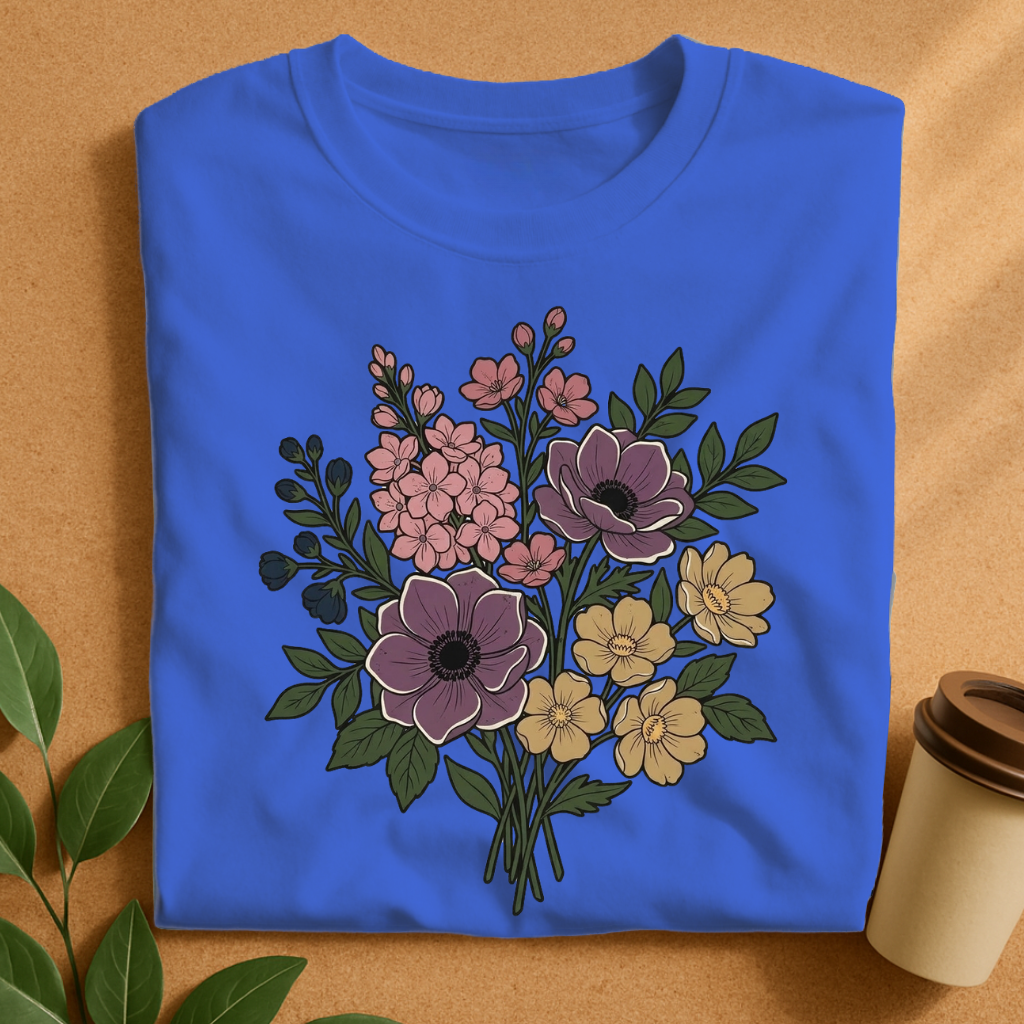 Vintage Wildflower Bouquet T-Shirt