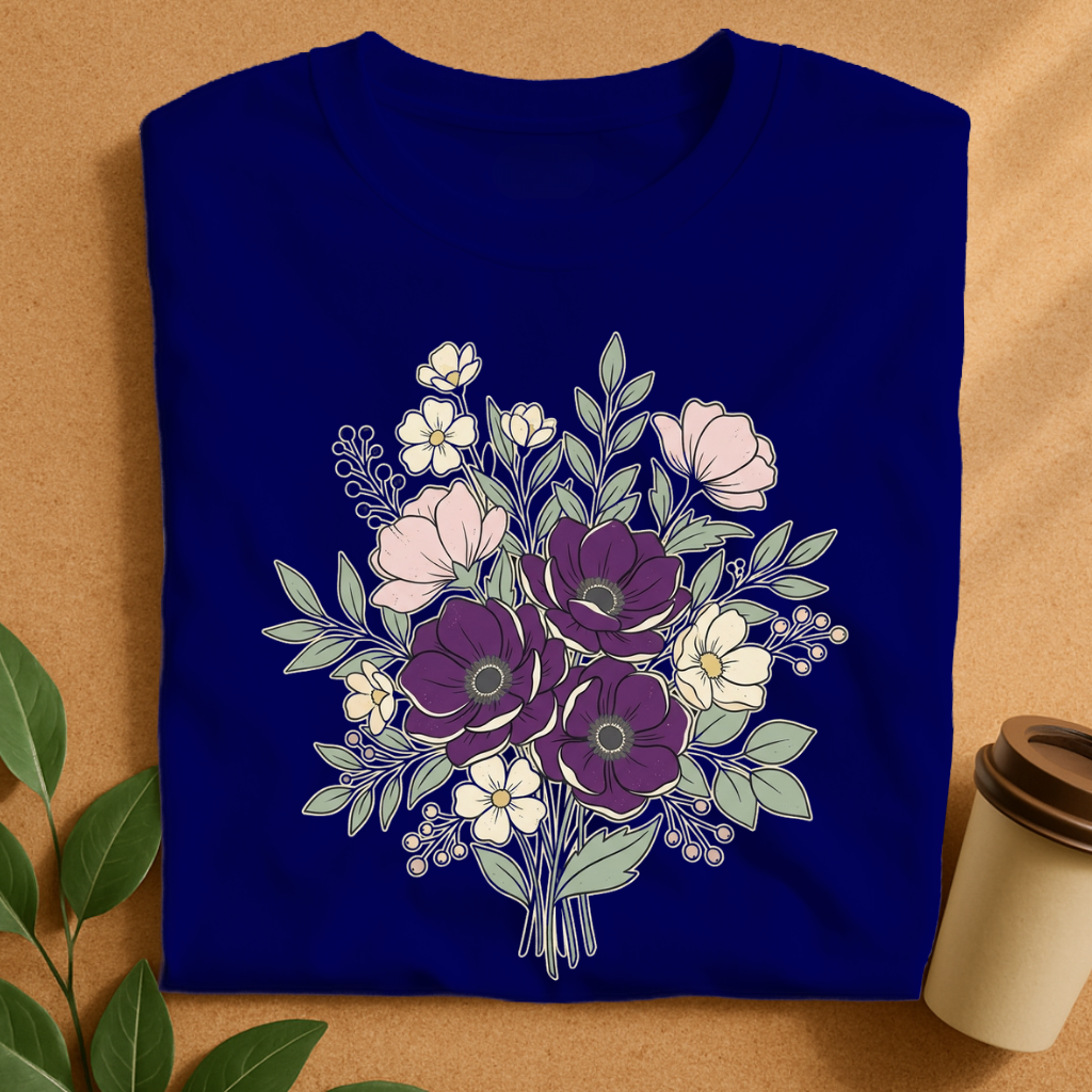 Purple Wildflower Bouquet T-Shirt