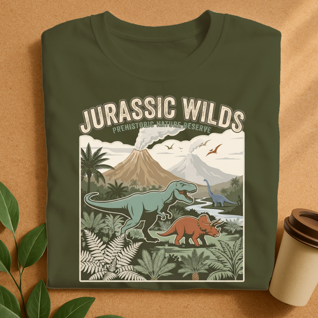 Jurassic Wilds Prehistoric Nature Reserve T-Shirt