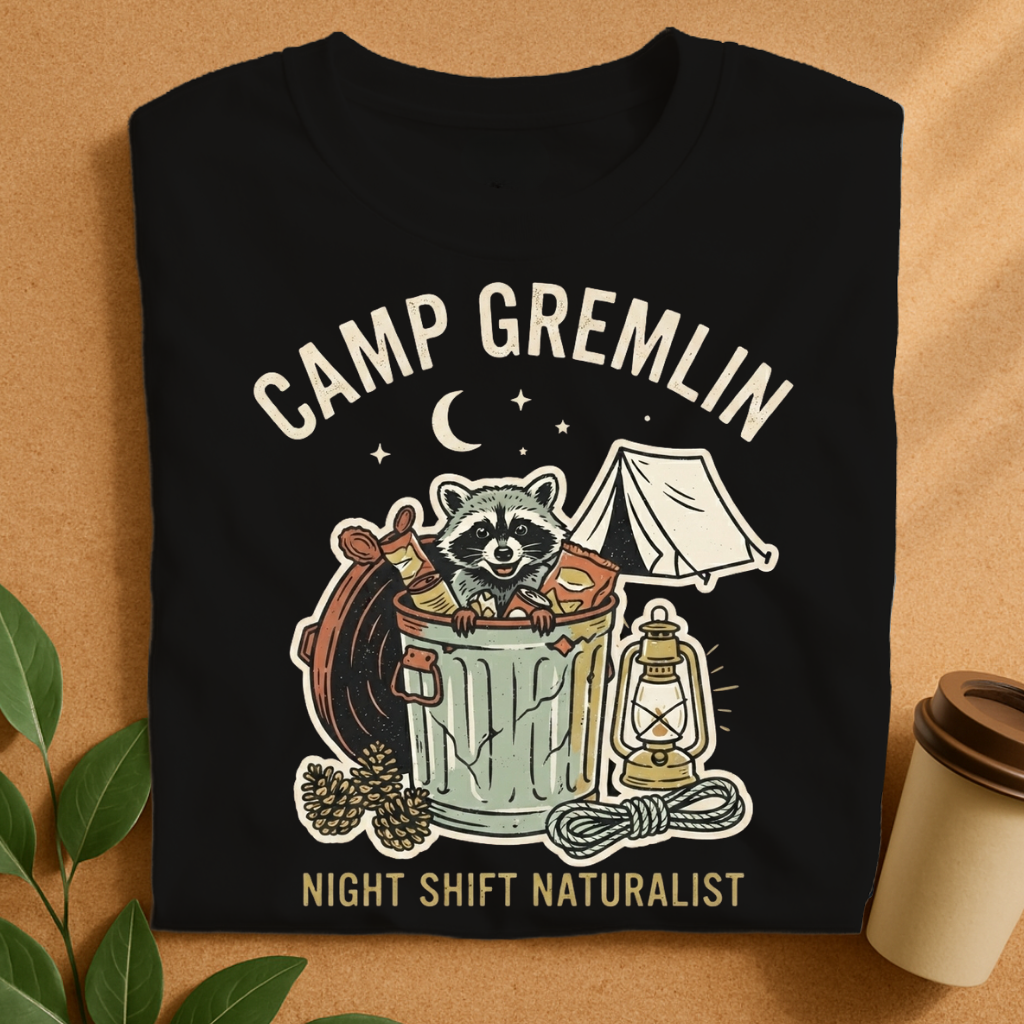 Camp Gremlin Night Shift Naturalist T-Shirt