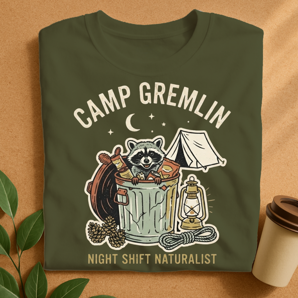 Camp Gremlin Night Shift Naturalist T-Shirt