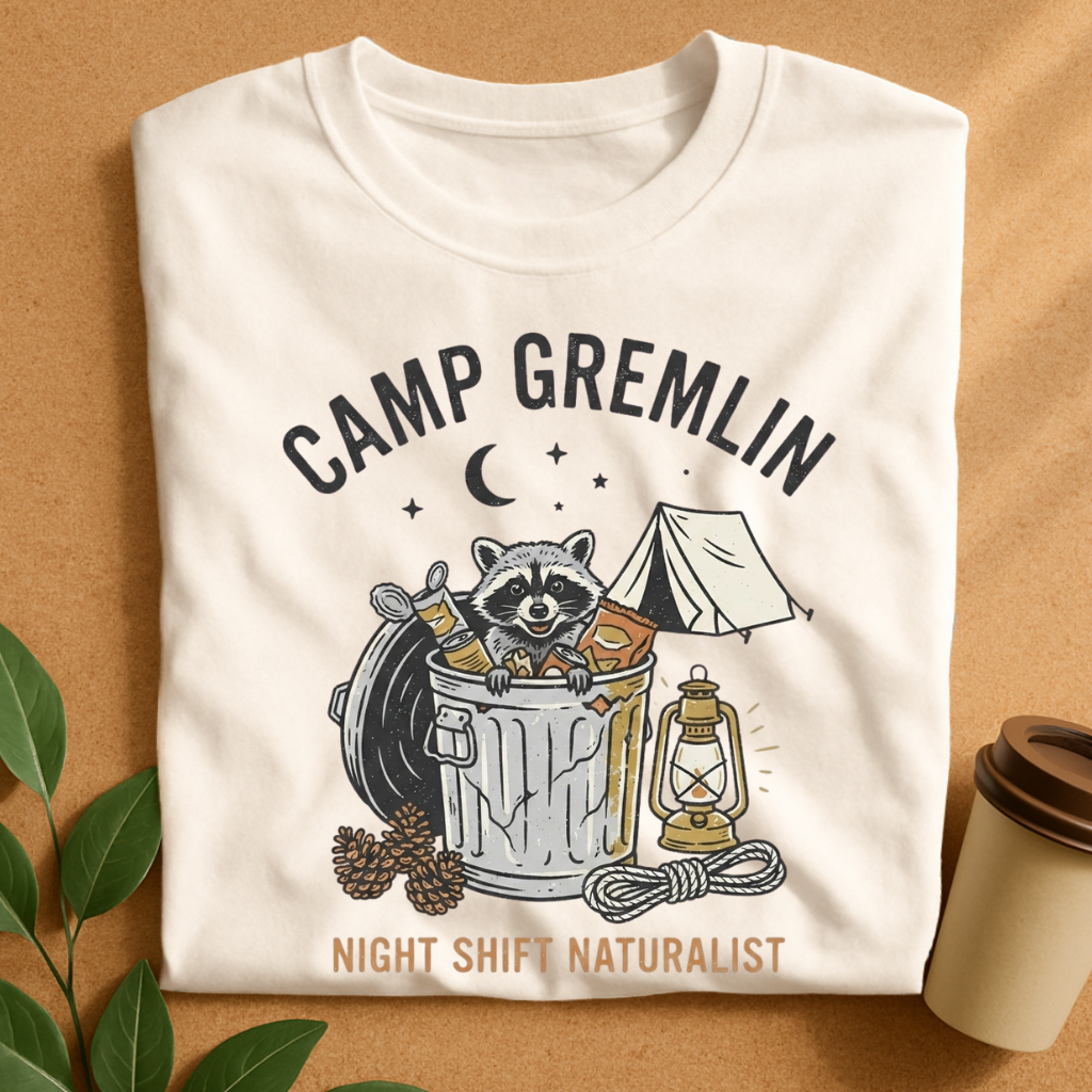 Camp Gremlin Night Shift Naturalist T-Shirt