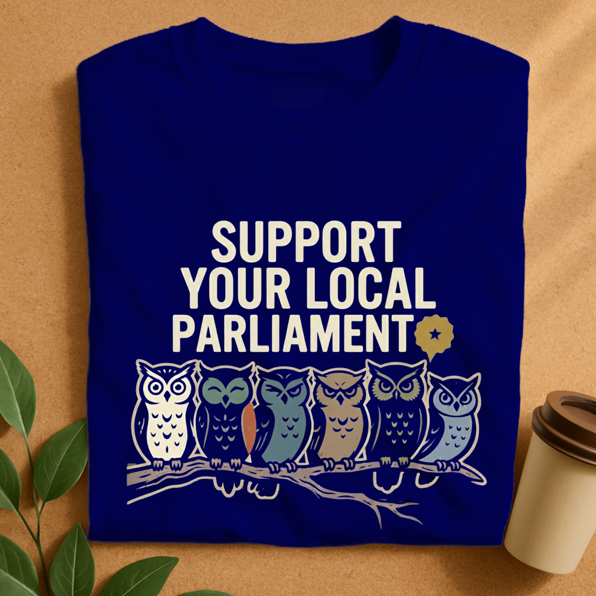 Support Your Local Parliament Owl T-Shirt