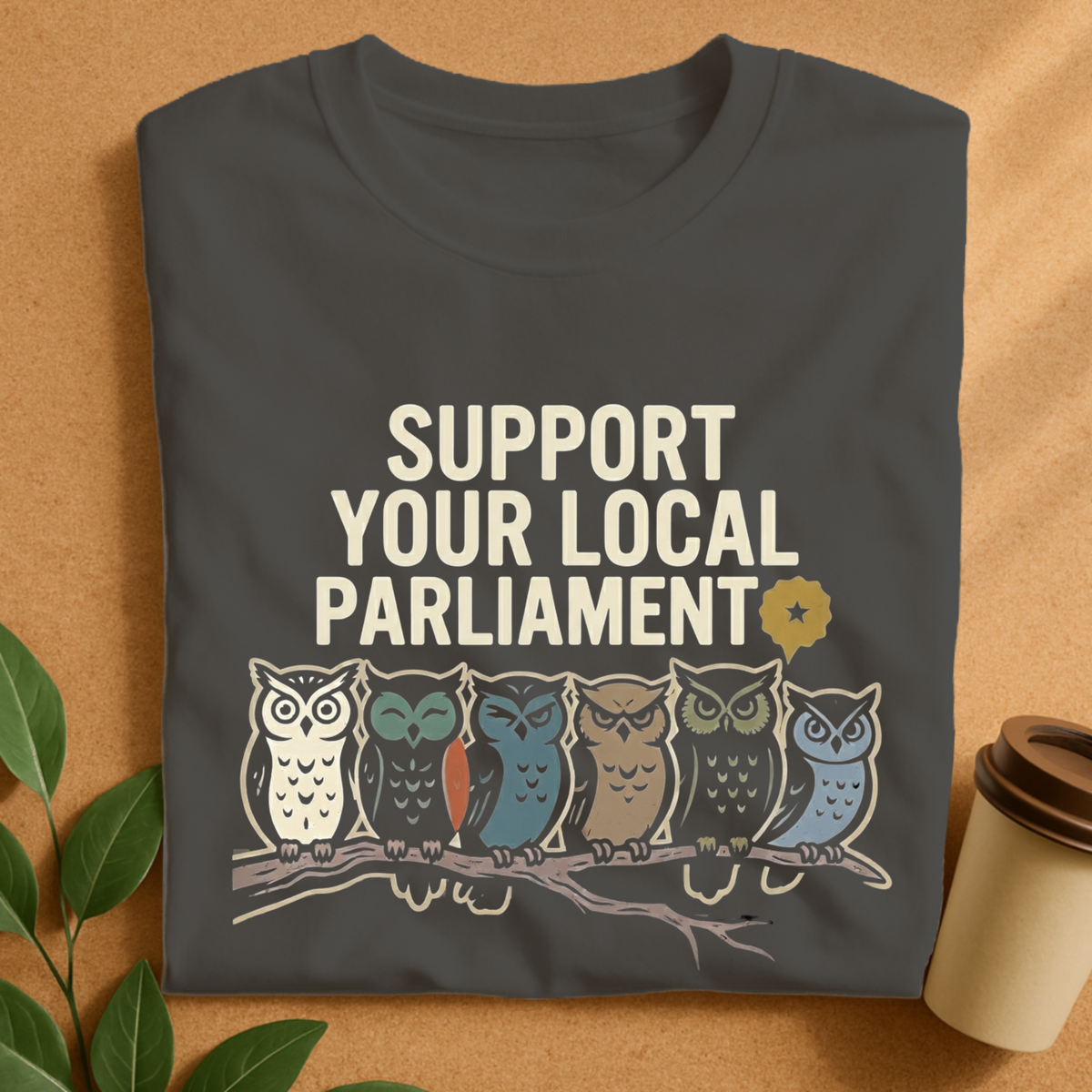Support Your Local Parliament Owl T-Shirt