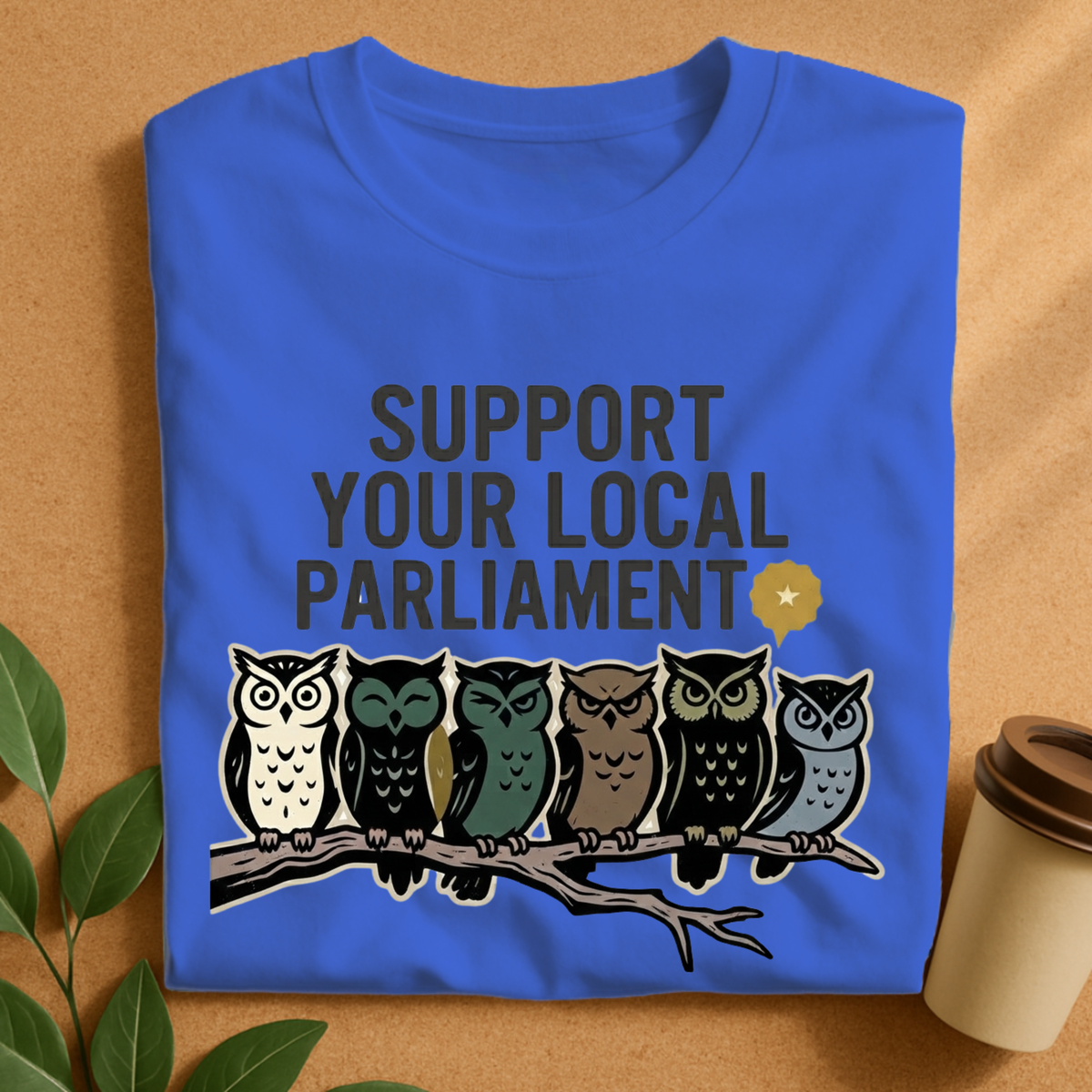 Support Your Local Parliament Owl T-Shirt