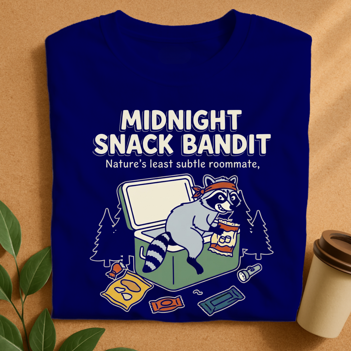 Midnight Snack Bandit Raccoon T-Shirt