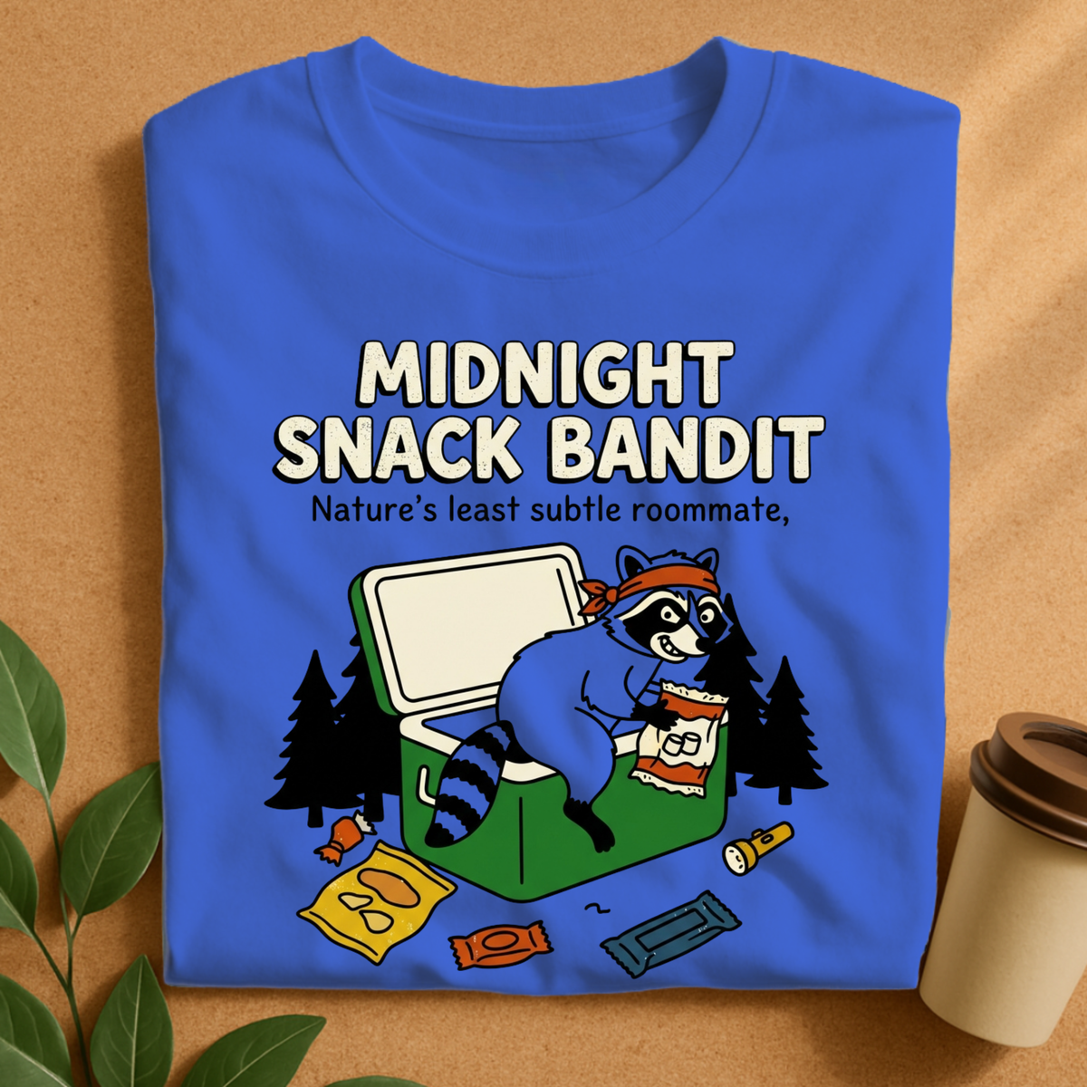Midnight Snack Bandit Raccoon T-Shirt