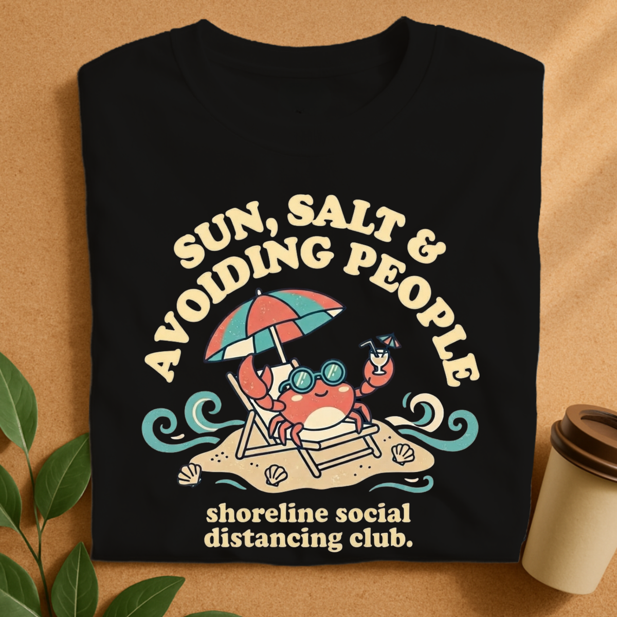 Sun Salt & Avoiding People Crab T-Shirt