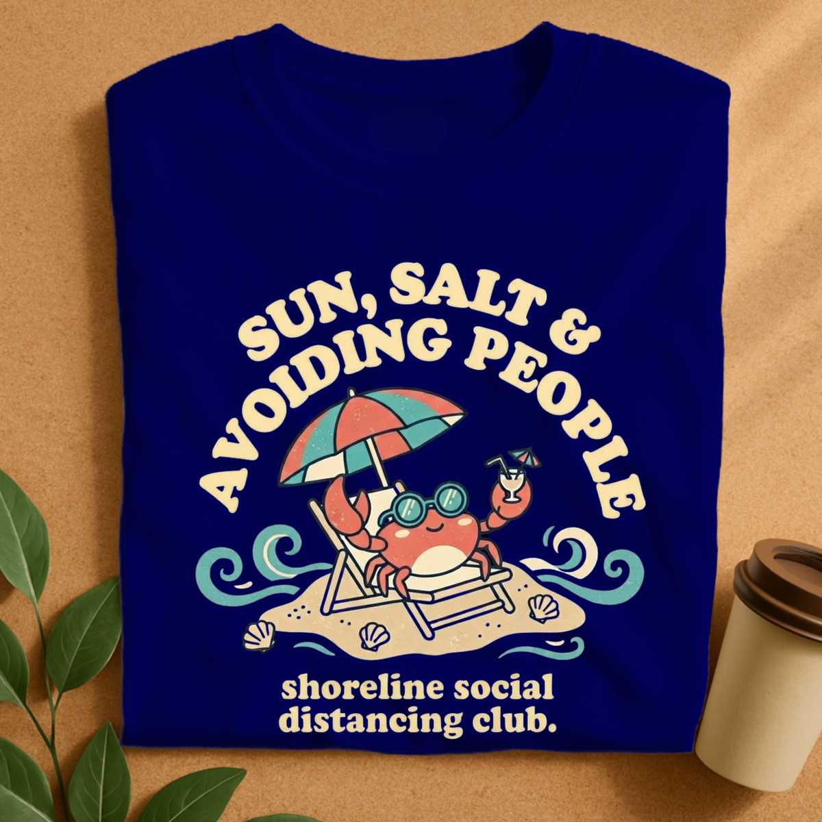 Sun Salt & Avoiding People Crab T-Shirt