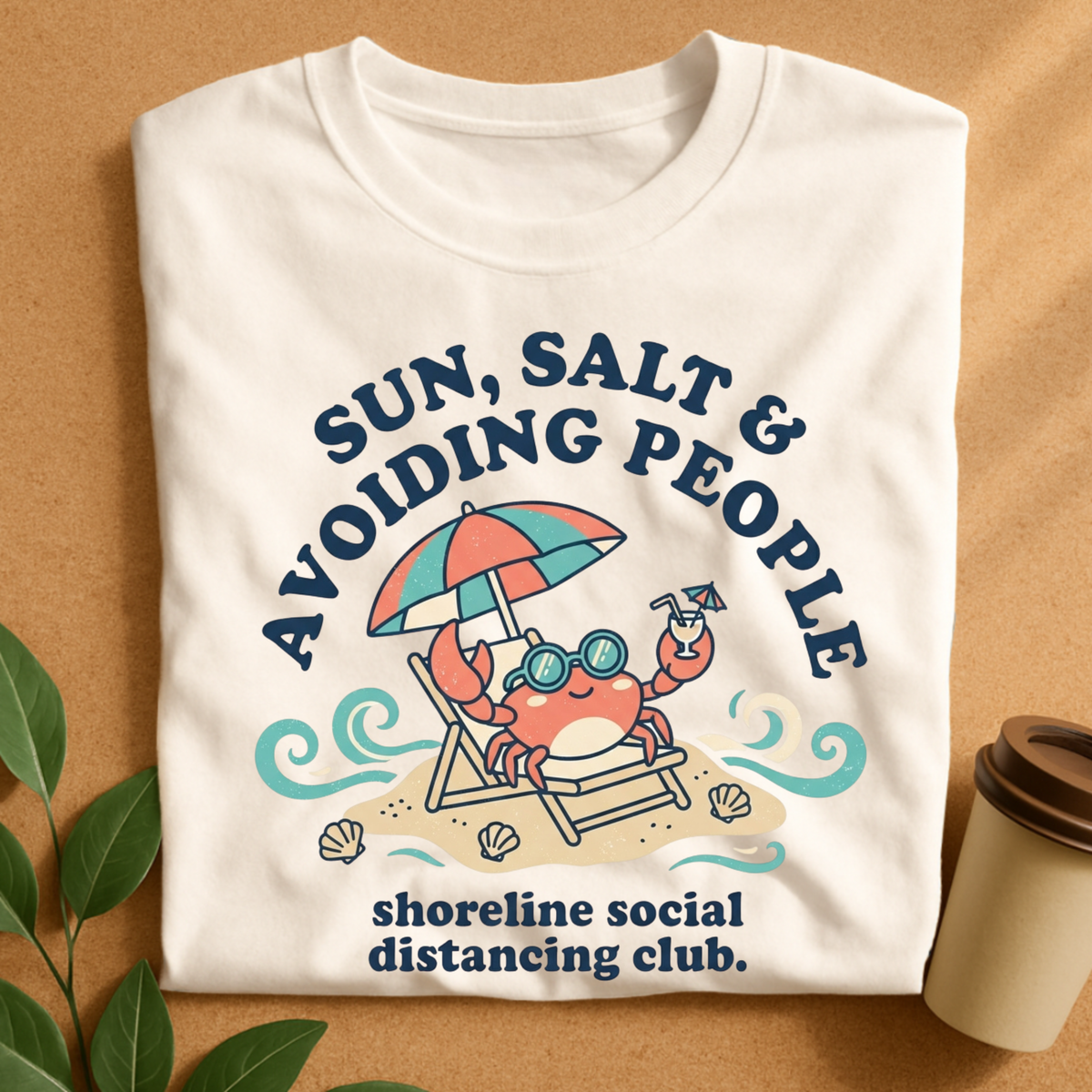 Sun Salt & Avoiding People Crab T-Shirt