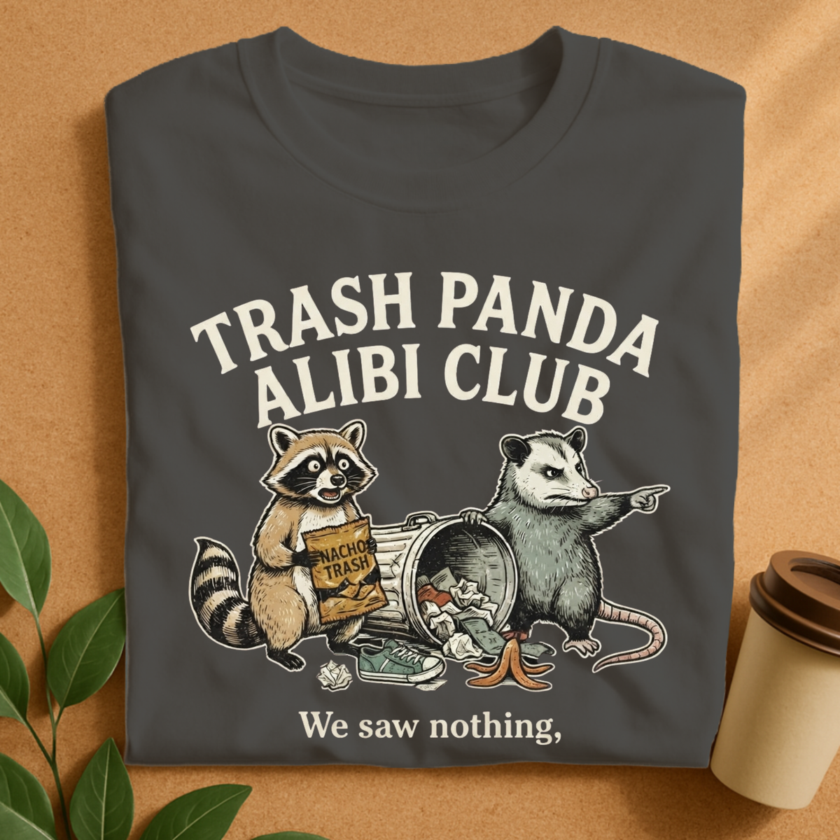 Trash Panda Alibi Club Raccoon & Opossum T-Shirt