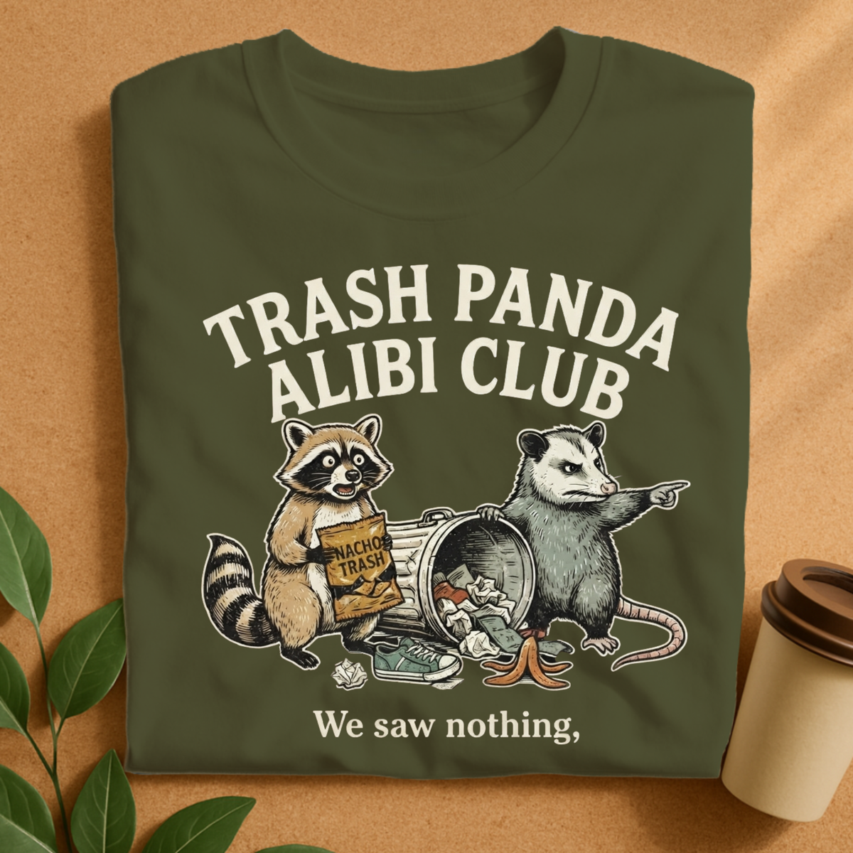 Trash Panda Alibi Club Raccoon & Opossum T-Shirt