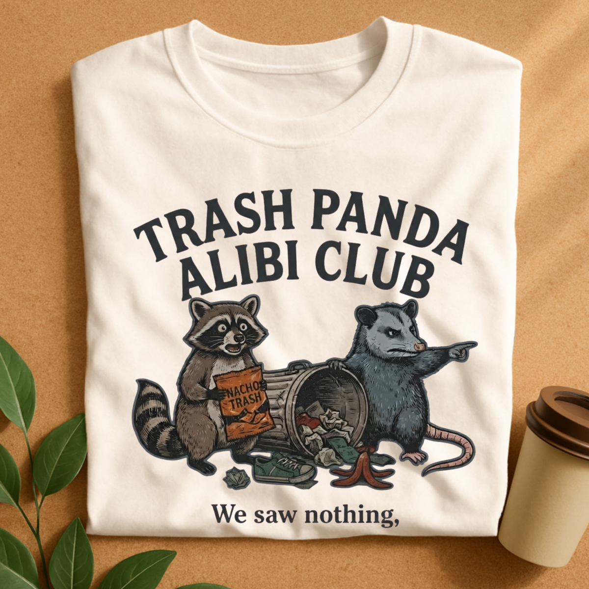 Trash Panda Alibi Club Raccoon & Opossum T-Shirt