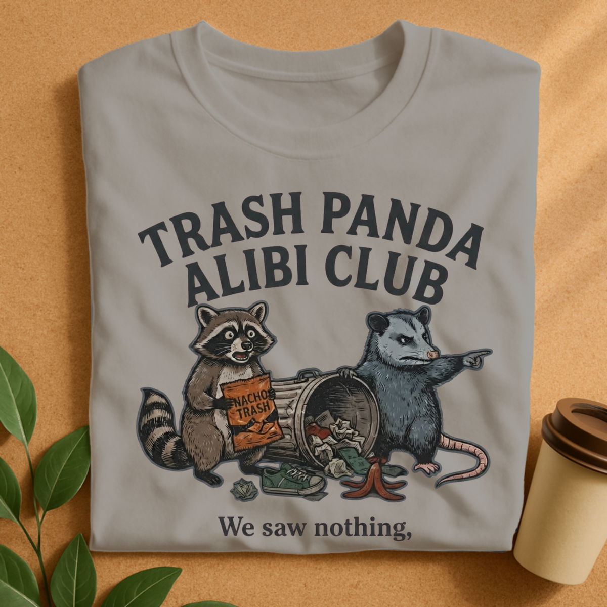 Trash Panda Alibi Club Raccoon & Opossum T-Shirt