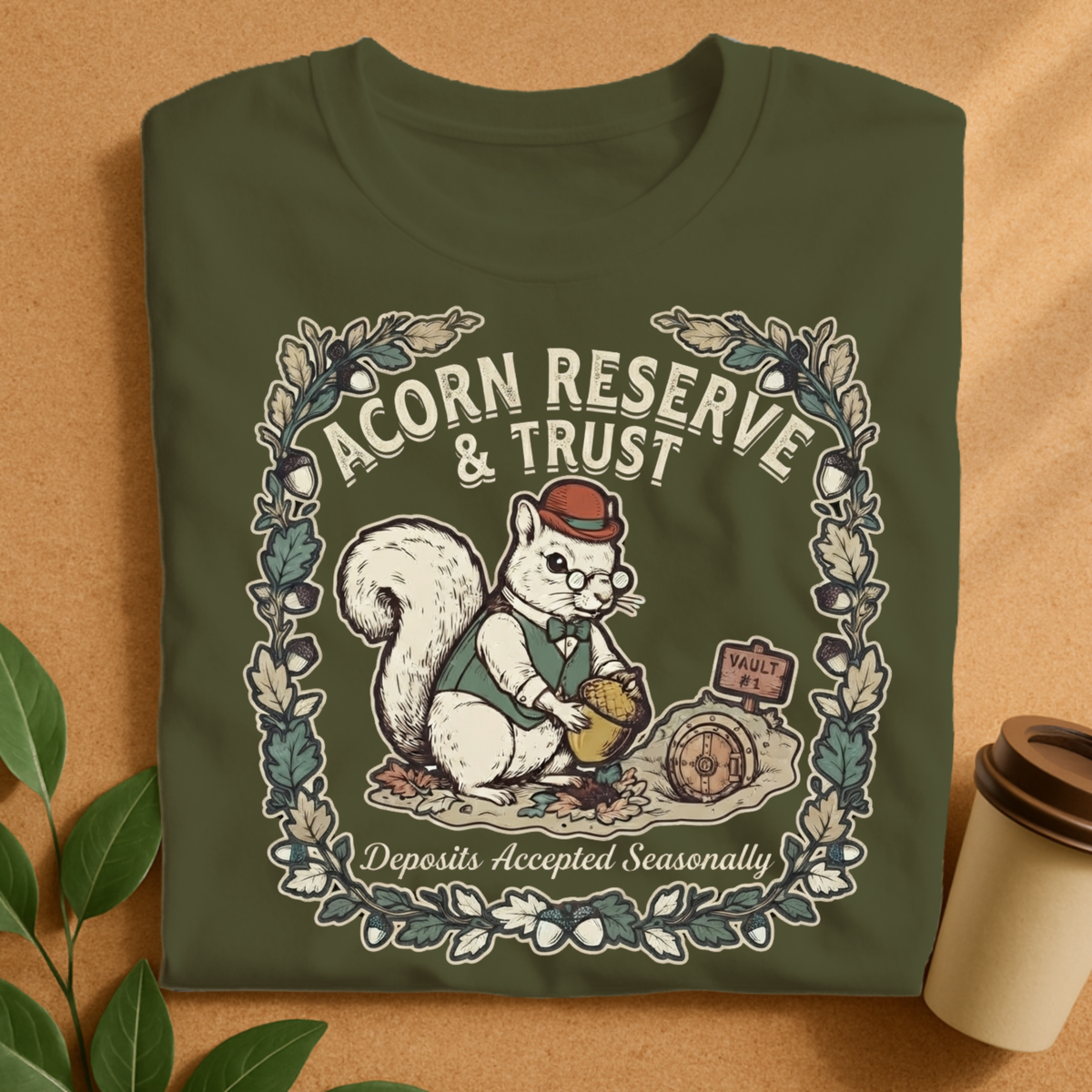 Acorn Reserve & Trust Squirrel T-Shirt