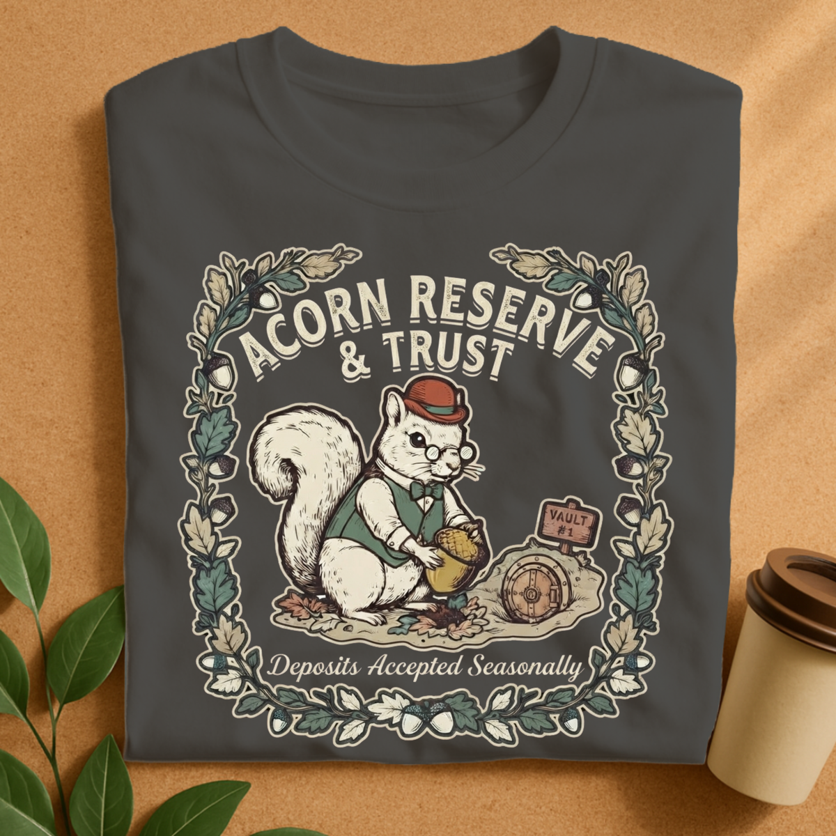 Acorn Reserve & Trust Squirrel T-Shirt