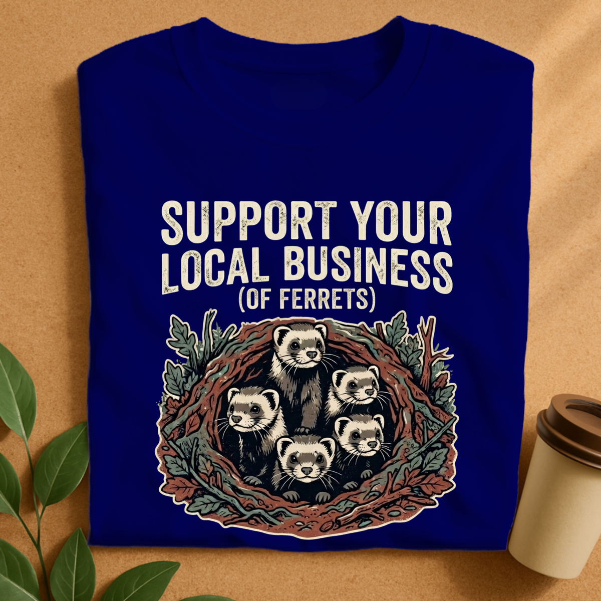 Support Your Local Business of Ferrets T-Shirt