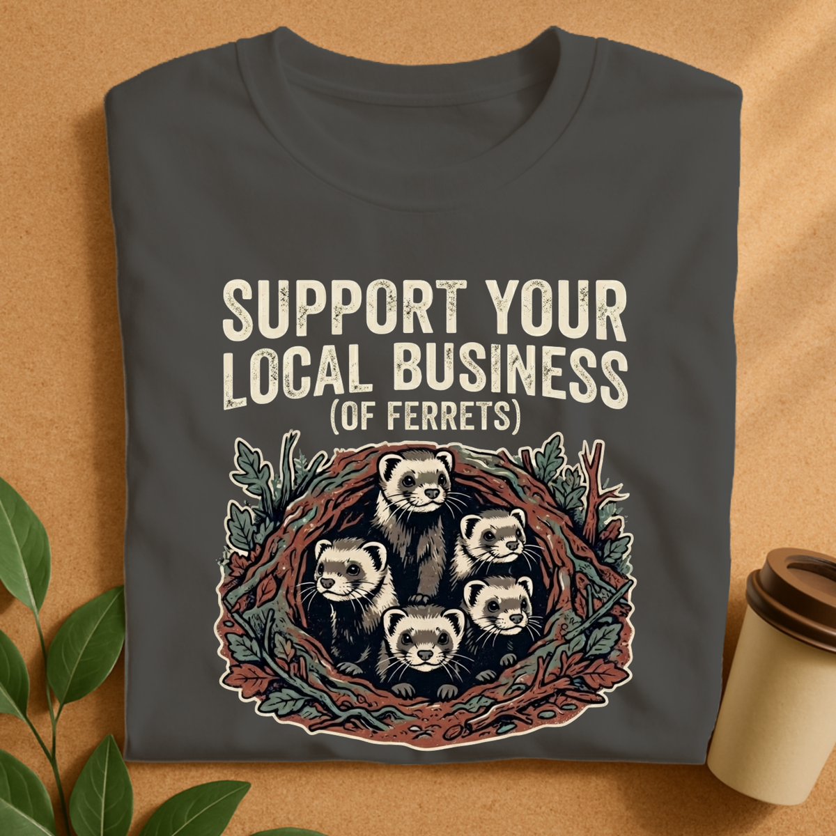 Support Your Local Business of Ferrets T-Shirt