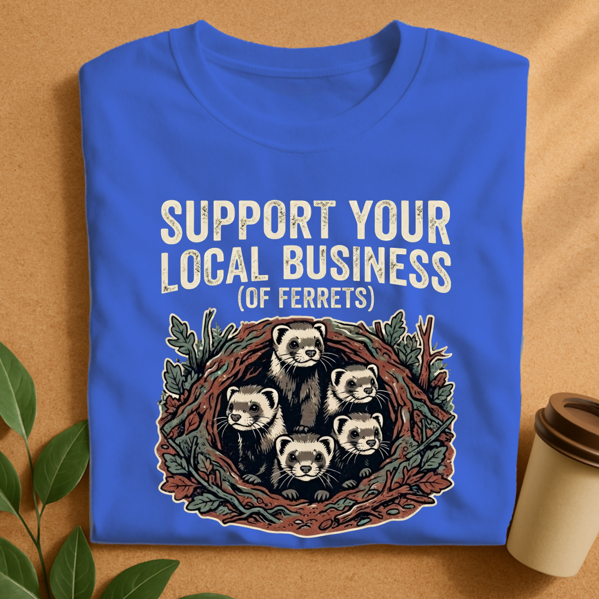 Support Your Local Business of Ferrets T-Shirt