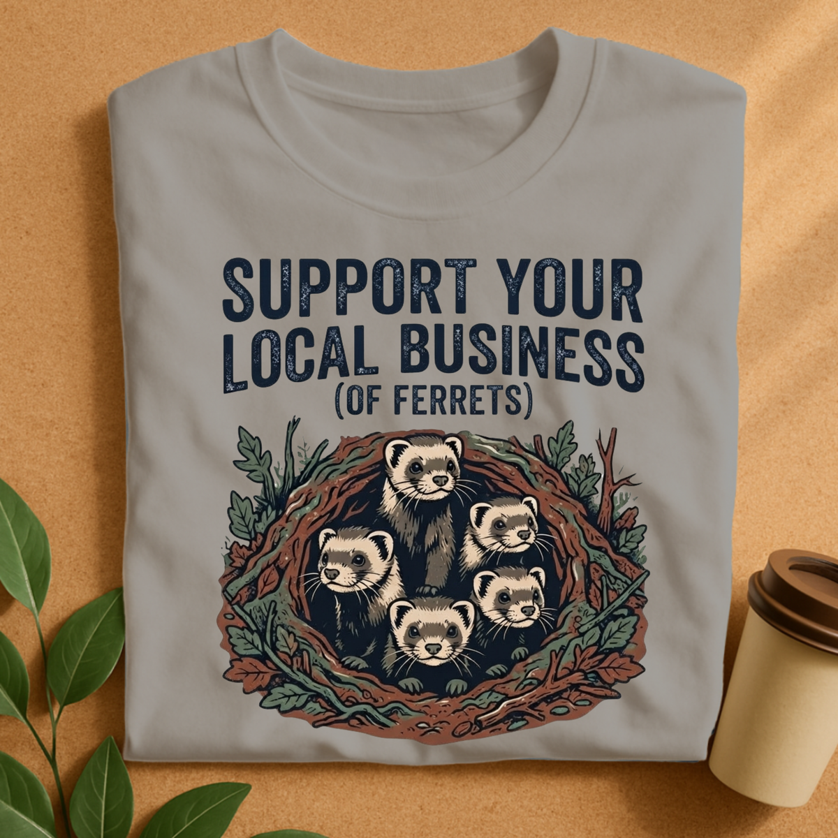 Support Your Local Business of Ferrets T-Shirt