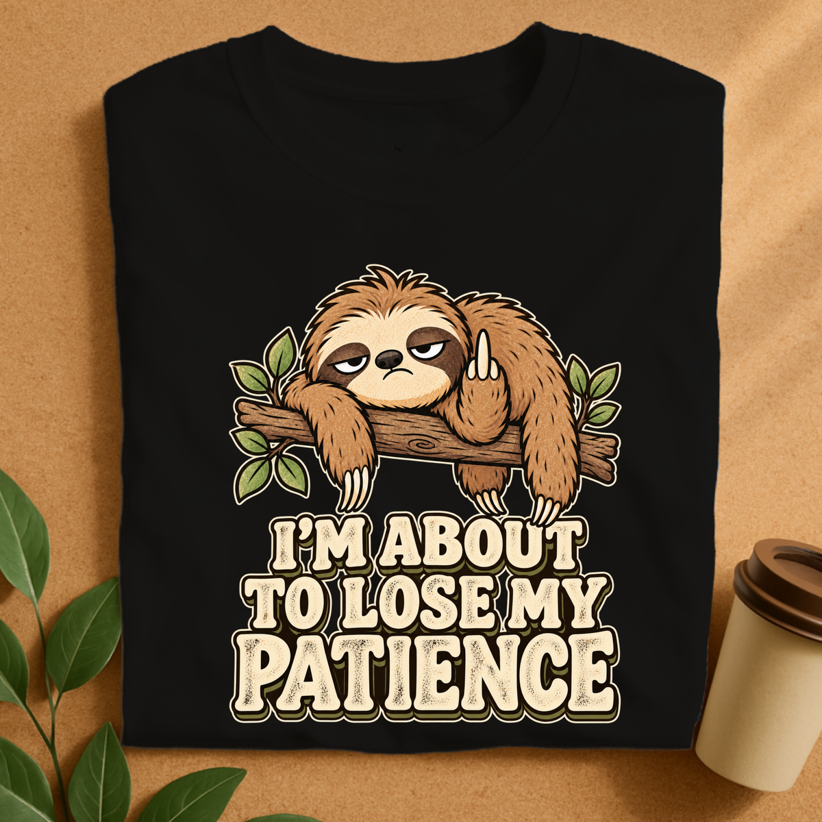 I’m About to Lose My Patience Sloth T-Shirt