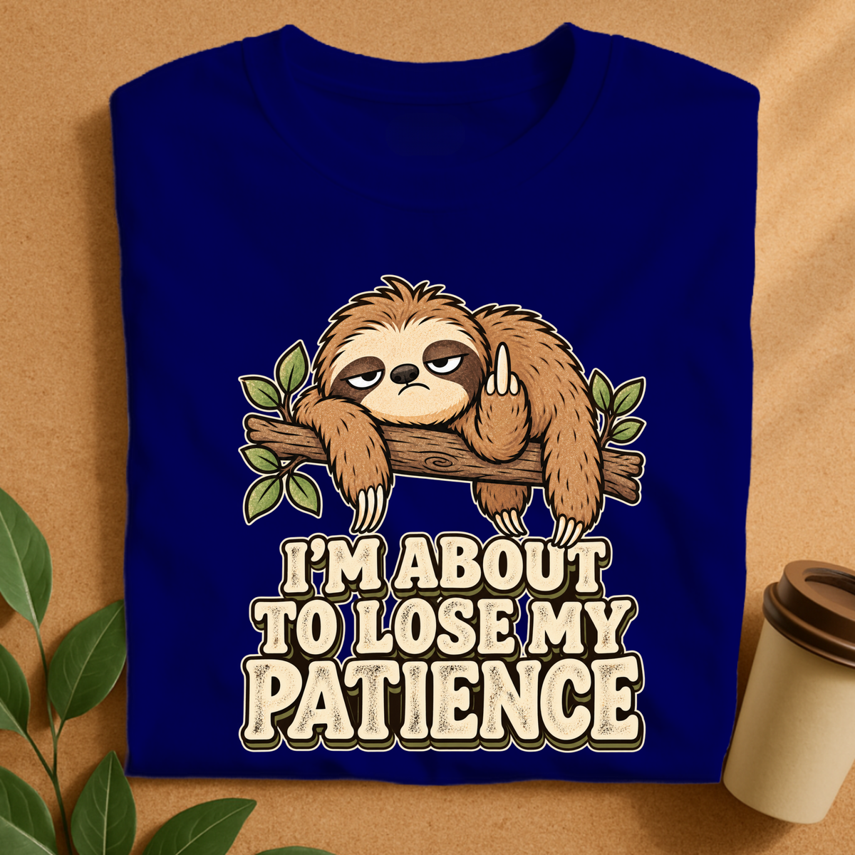 I’m About to Lose My Patience Sloth T-Shirt