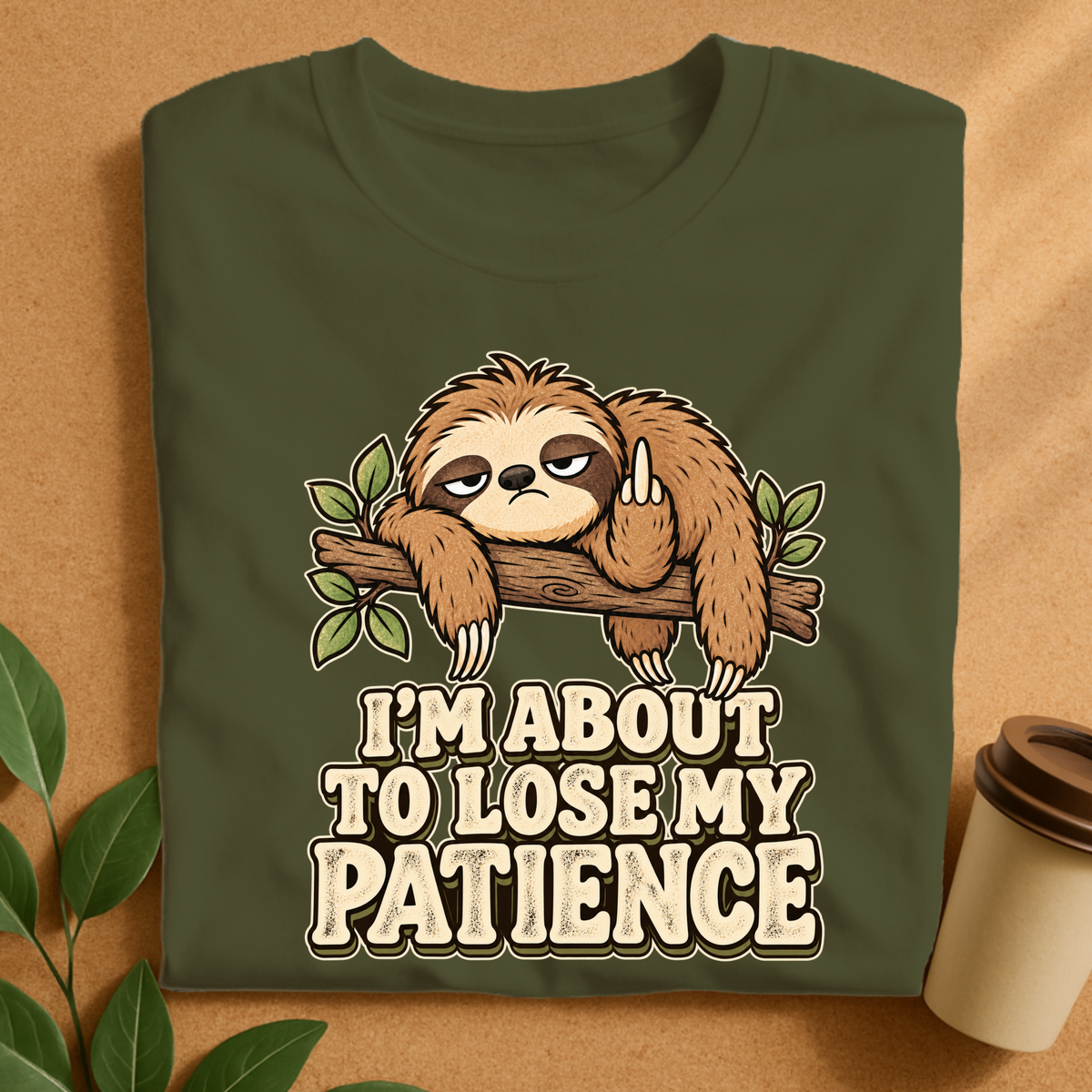 I’m About to Lose My Patience Sloth T-Shirt
