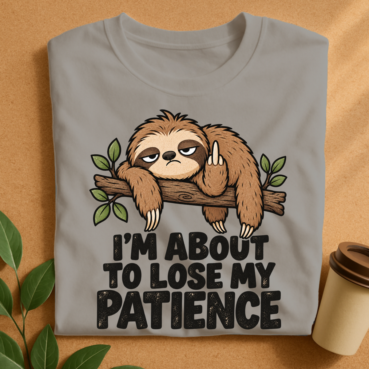 I’m About to Lose My Patience Sloth T-Shirt