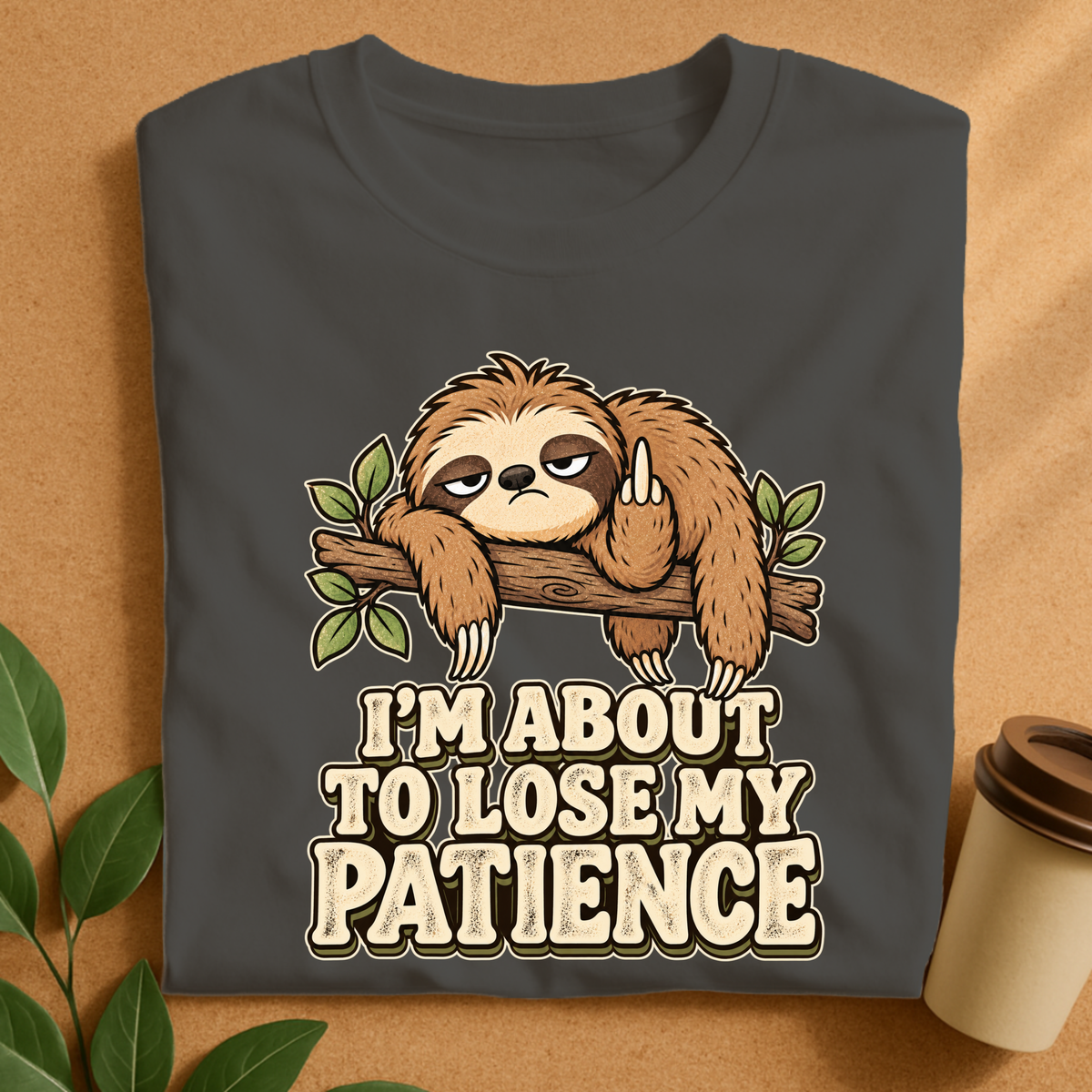 I’m About to Lose My Patience Sloth T-Shirt
