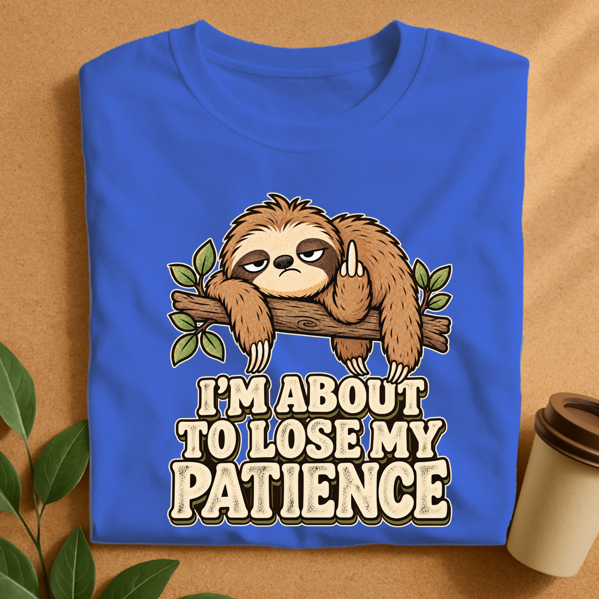 I’m About to Lose My Patience Sloth T-Shirt