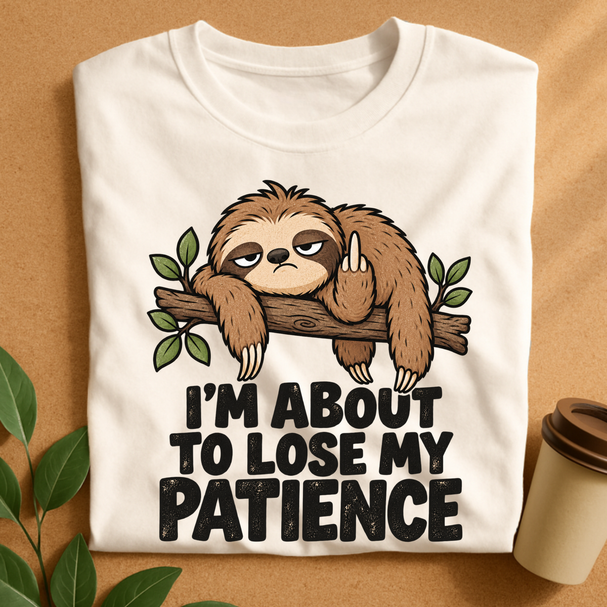 I’m About to Lose My Patience Sloth T-Shirt