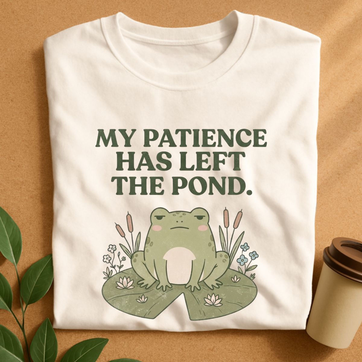 My Patience Has Left the Pond Frog T-Shirt