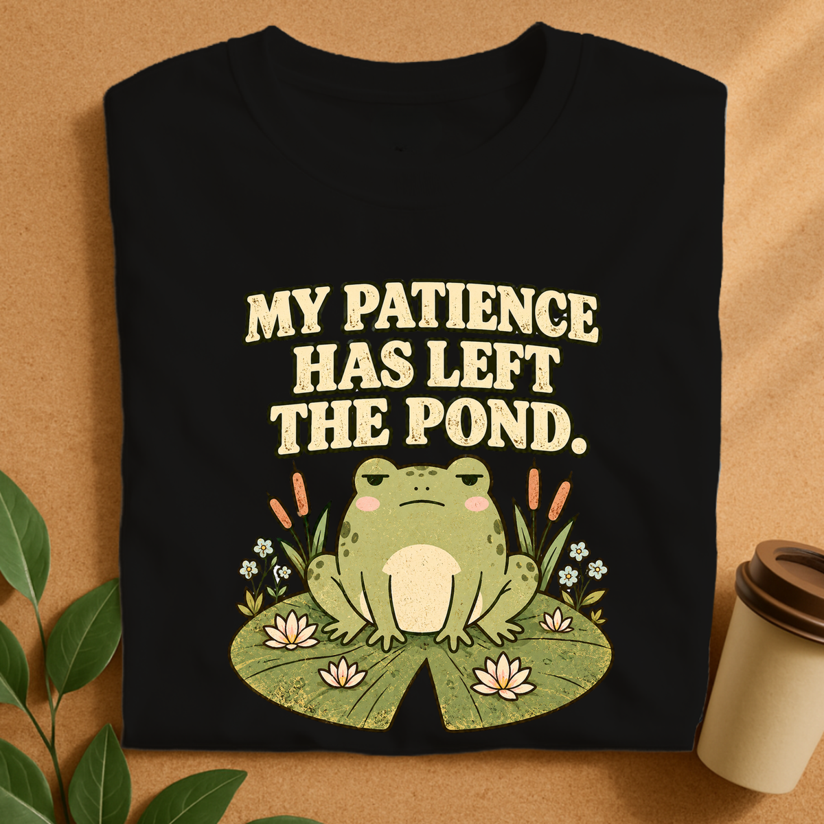 My Patience Has Left the Pond Frog T-Shirt