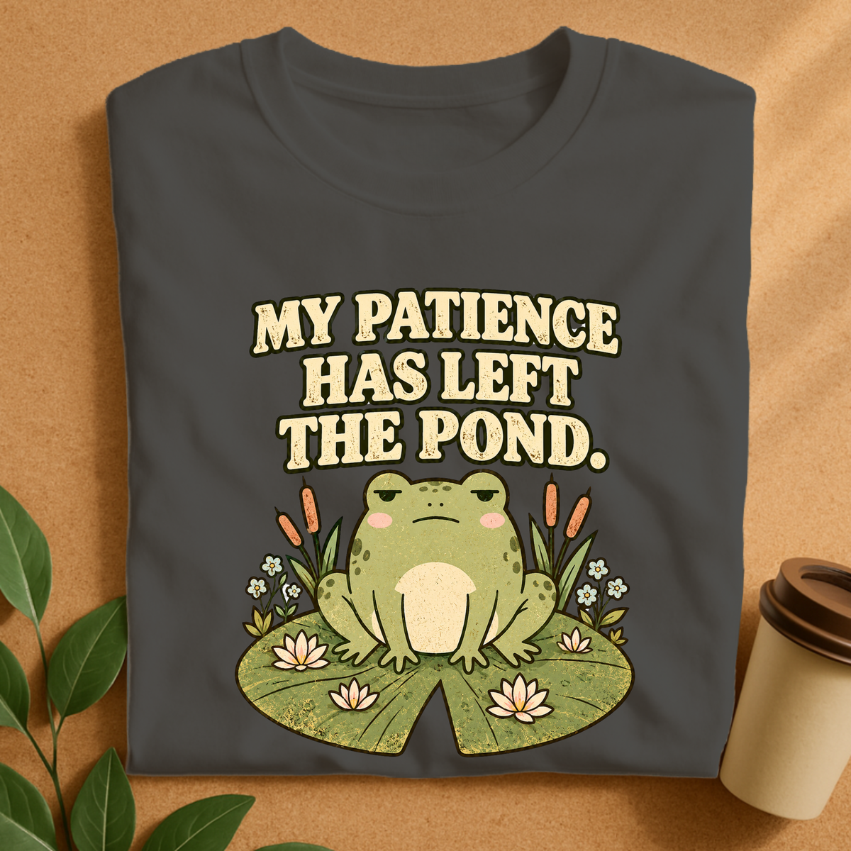 My Patience Has Left the Pond Frog T-Shirt