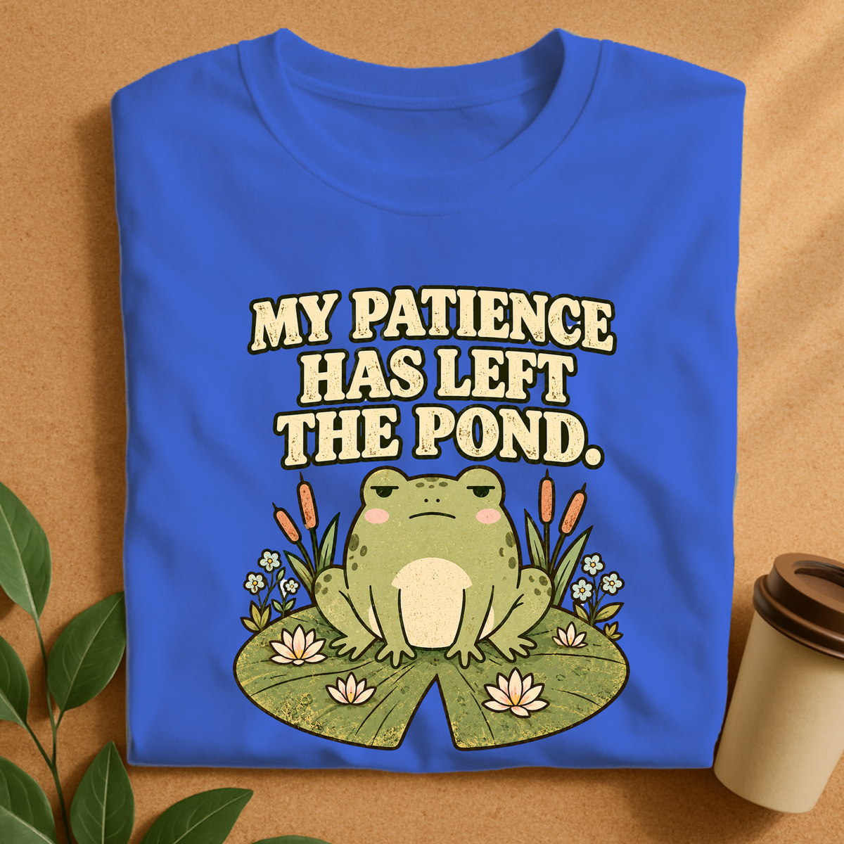 My Patience Has Left the Pond Frog T-Shirt
