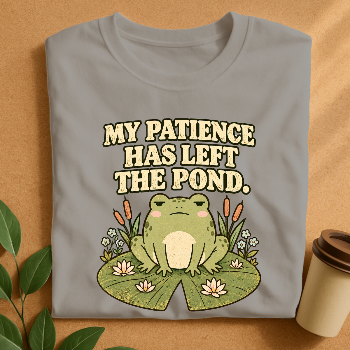My Patience Has Left the Pond Frog T-Shirt