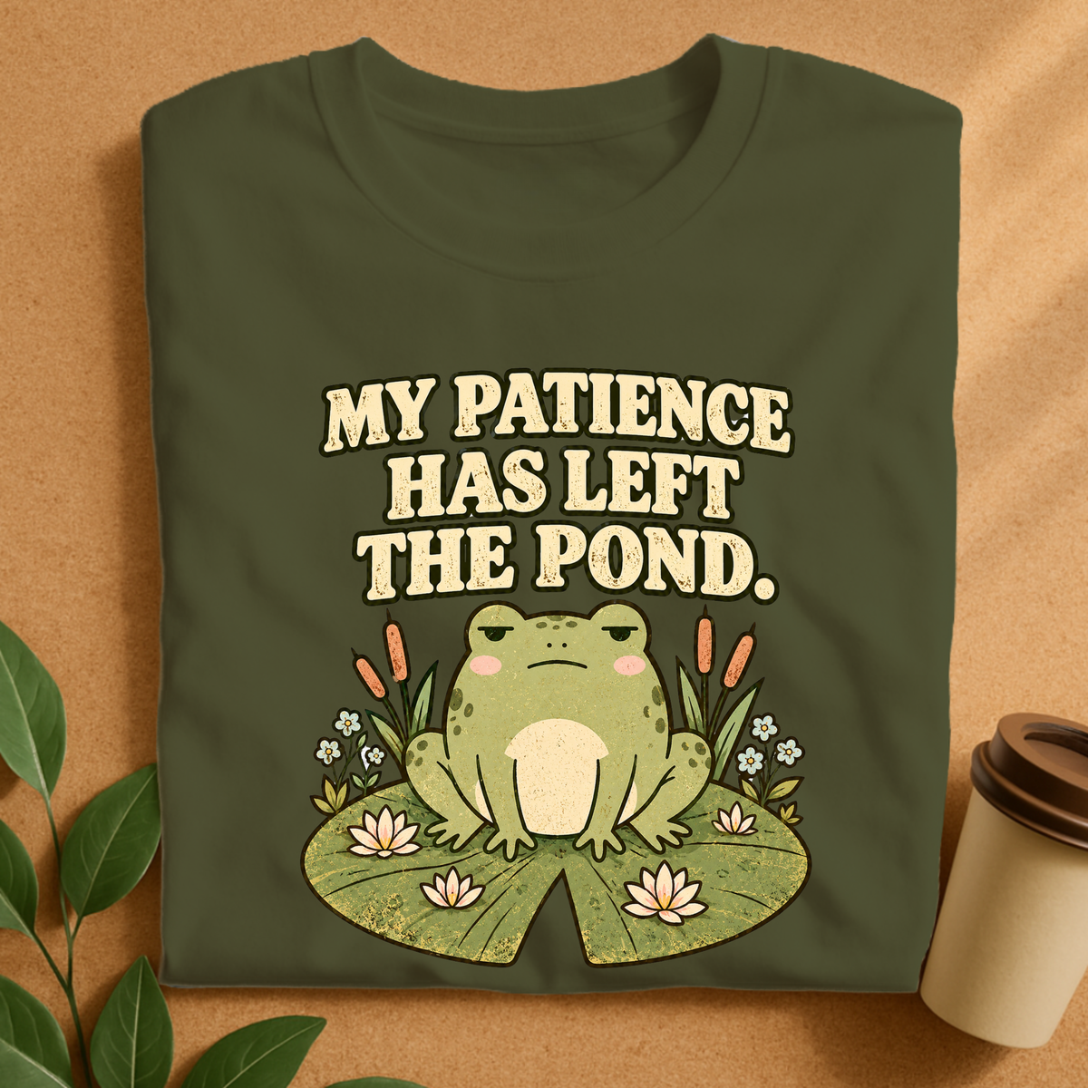 My Patience Has Left the Pond Frog T-Shirt