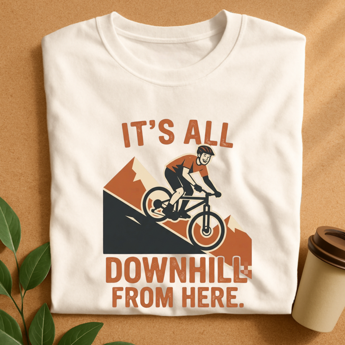 Downhill From Here Cycling T-Shirt