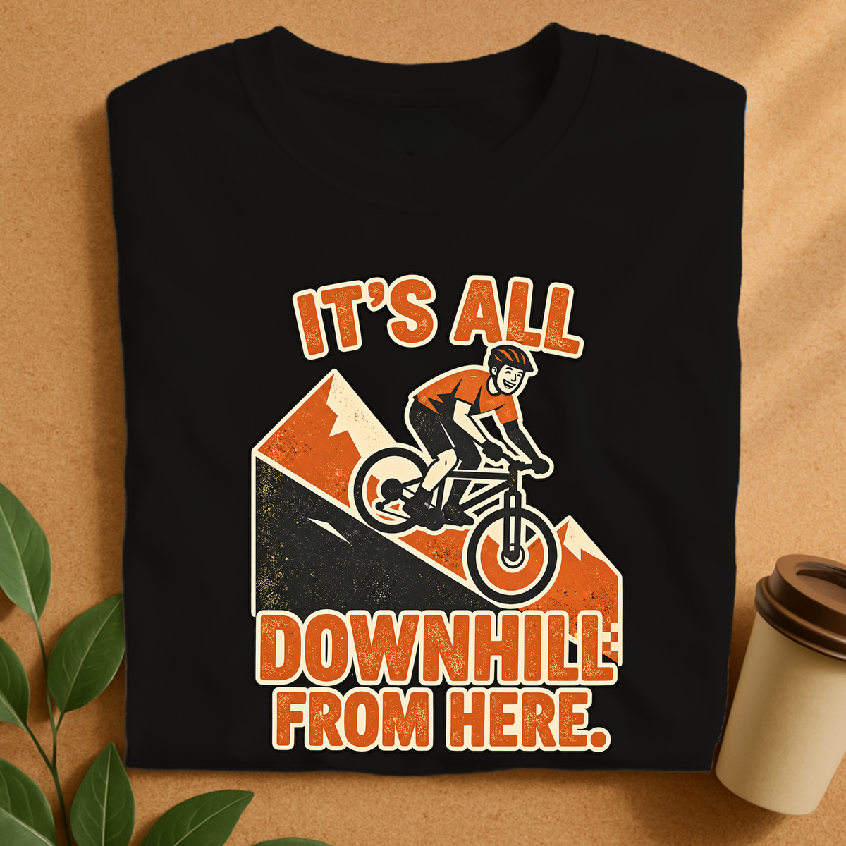 Downhill From Here Cycling T-Shirt