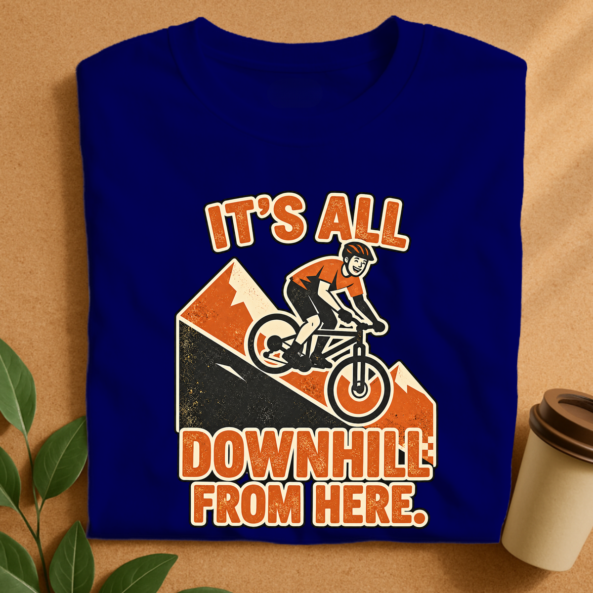 Downhill From Here Cycling T-Shirt