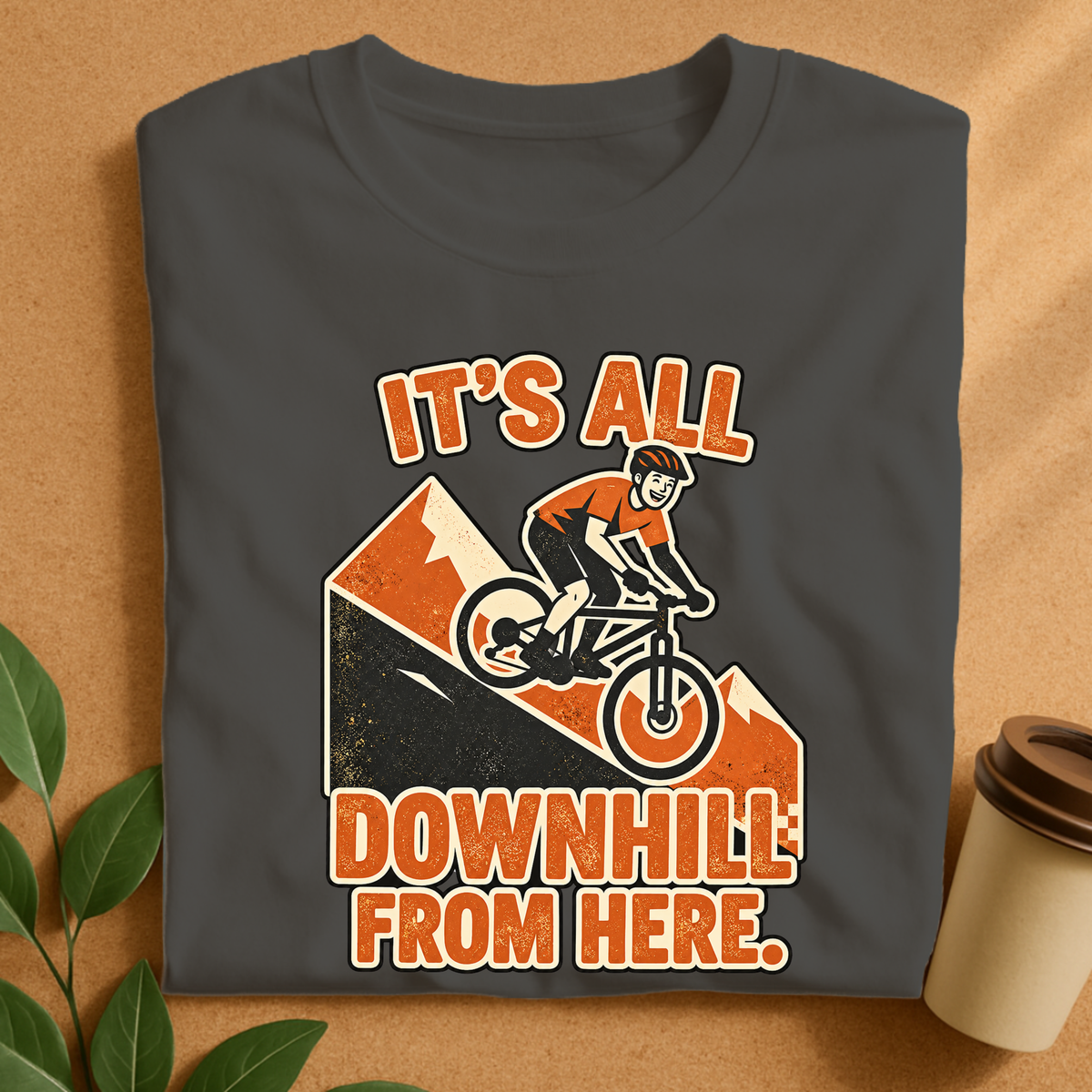 Downhill From Here Cycling T-Shirt