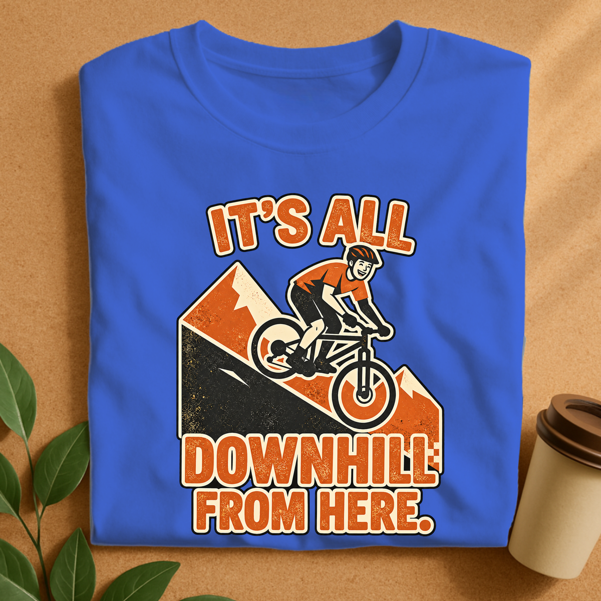 Downhill From Here Cycling T-Shirt