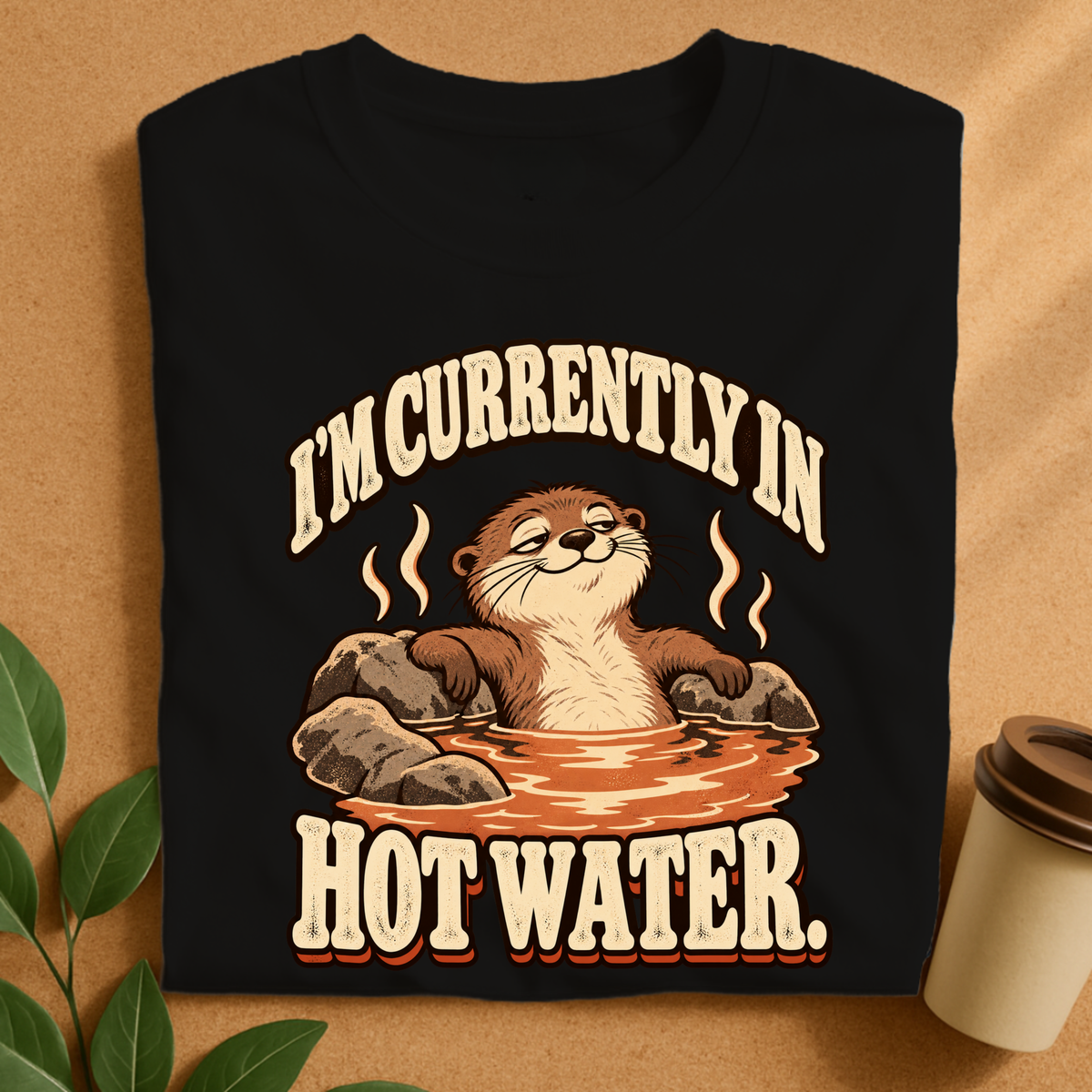Currently in Hot Water Otter T-Shirt
