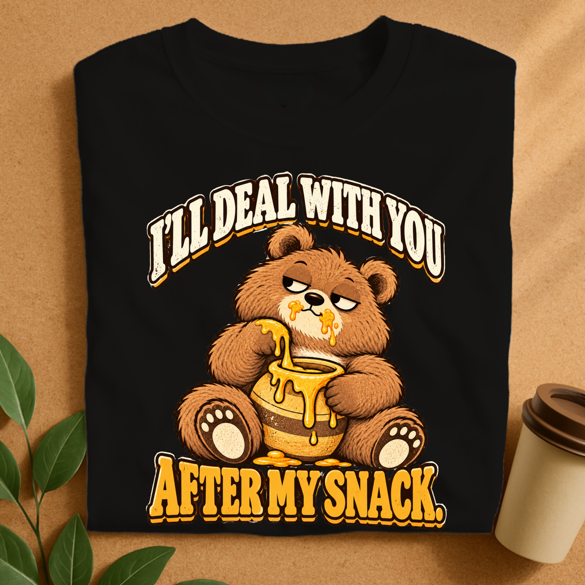 Snack First Bear T-Shirt