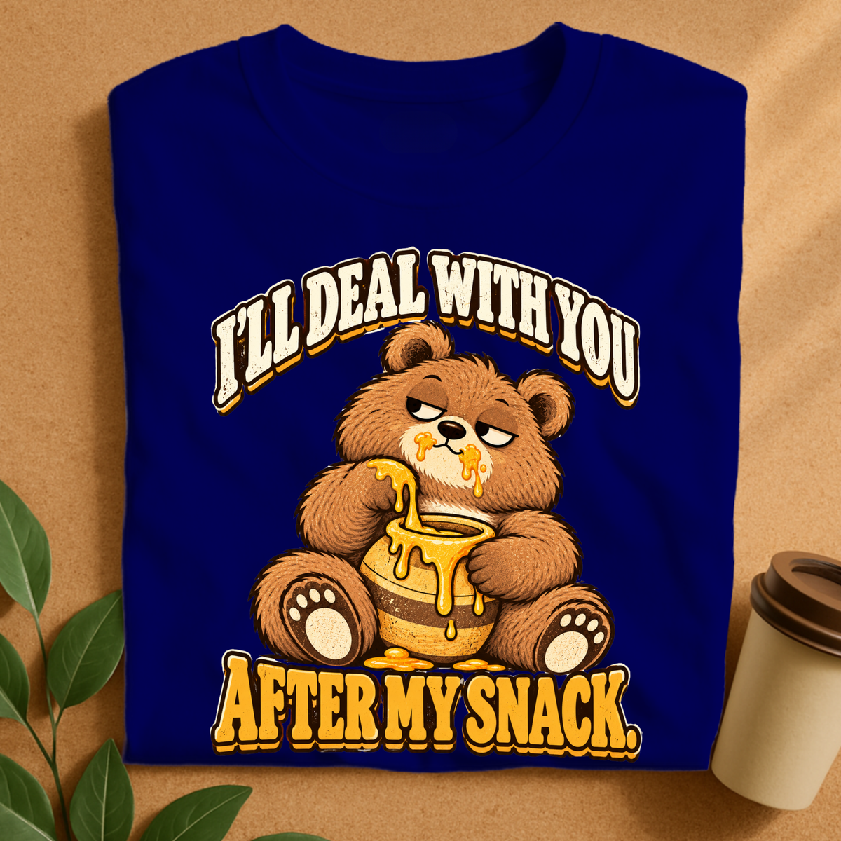 Snack First Bear T-Shirt