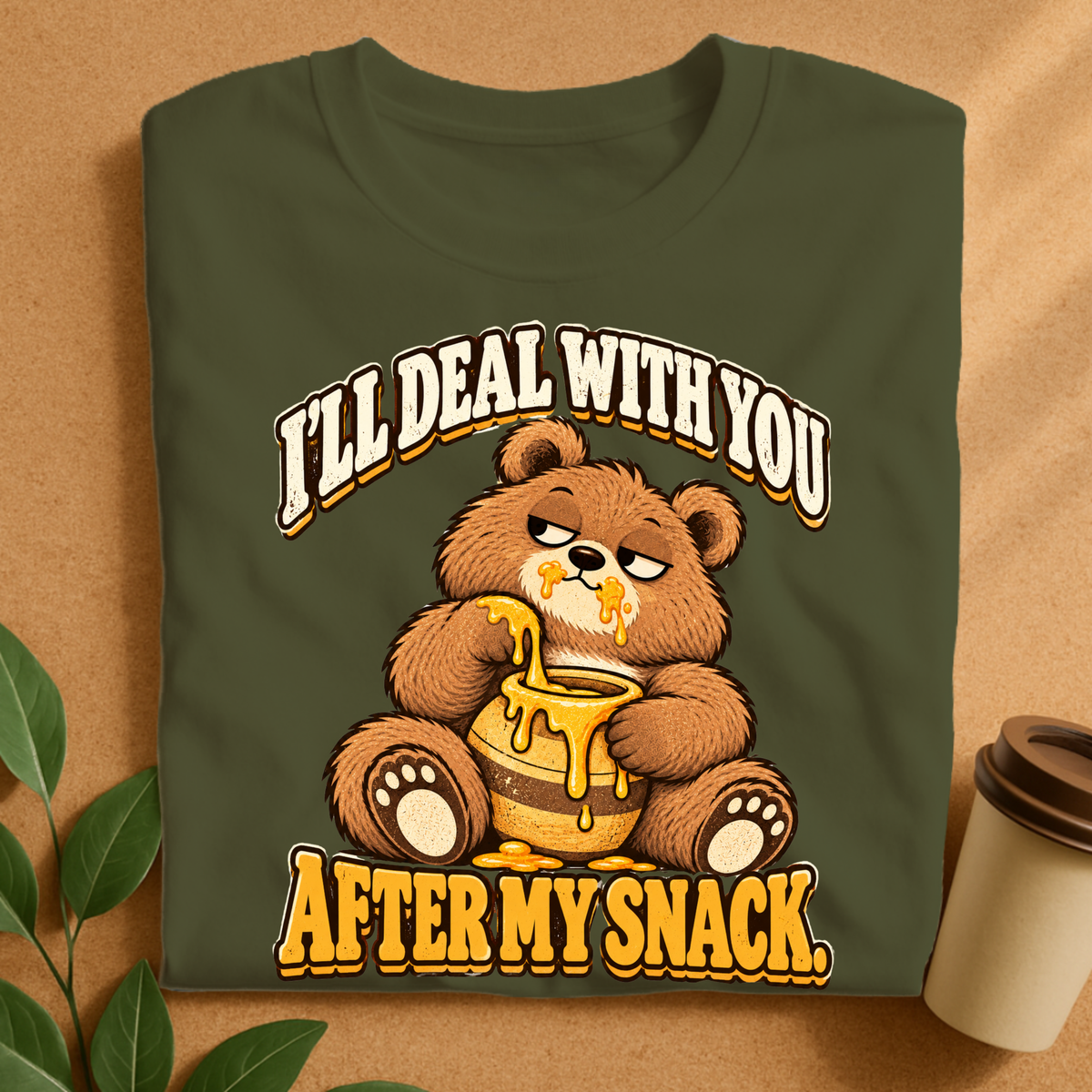 Snack First Bear T-Shirt