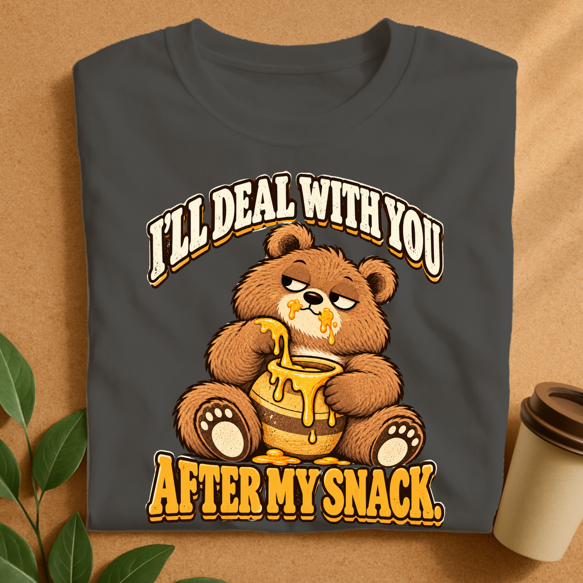 Snack First Bear T-Shirt